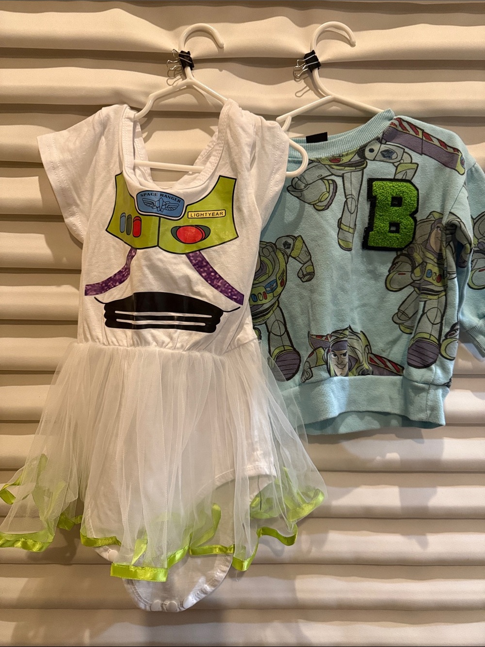 Disney Buzz Lightyear Dress and Sweatshirt Bundle